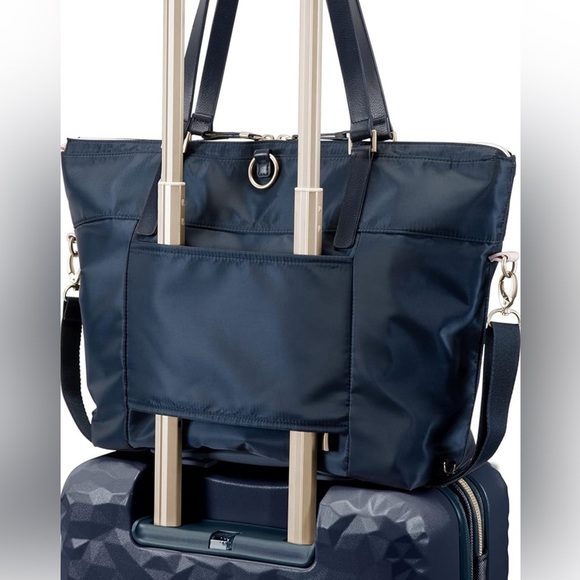 Ricardo Beverly Hills Indio Tote Travel Over Carry On Luggage Bag Navy AUTHENTIC - Picture 9 of 11